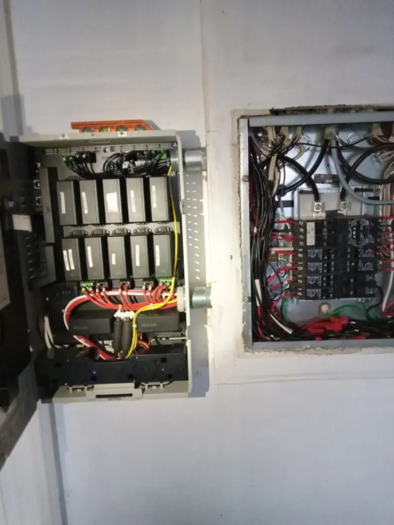 Electrical panel upgrade completed for Security Camera Wiring in Richland Hills
